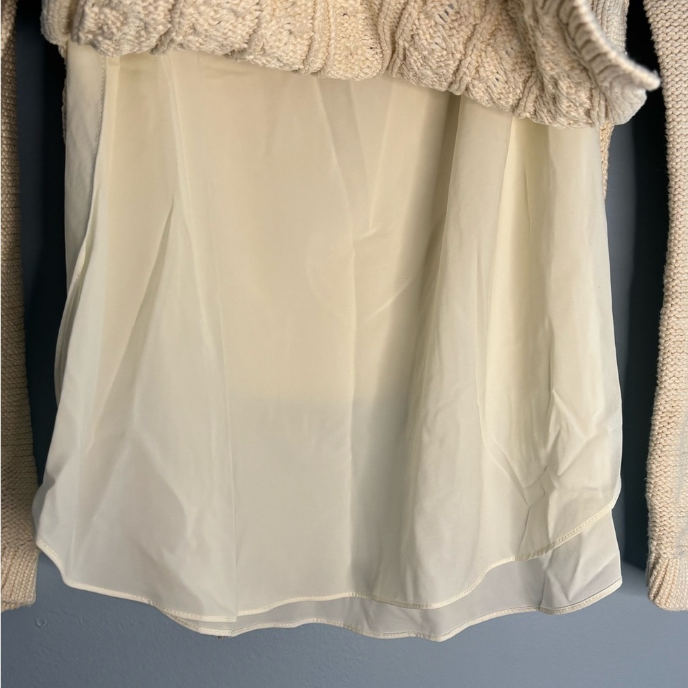 Anthropologie Cream Cable Knit Sweater - Picture 9 of 9